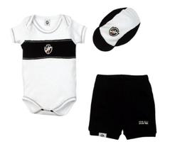Conjunto Curto Vasco Body com Boné Revedor Conjunto Curto Vasco Body com Boné Revedor