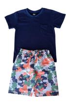 Conjunto Curto Verão Cia da Malha Masculino Marinho