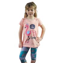 Conjunto Curto Verão Feminino Infantil Shorts Ciclista