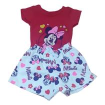 Conjunto Da Juju Para Bebê Com Estampa Blusa + Short Vermelho REF S208A