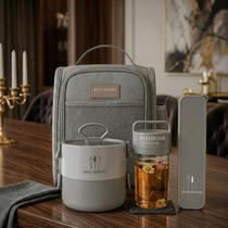 Conjunto da Linha Joy com Bolsa térmica Porta talher Pote de Marmita 2 Andares e Garrafa 430ml