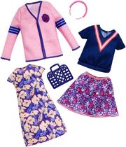 Conjunto da moda Barbie Glam com roupas e acessórios incríveis para brincar