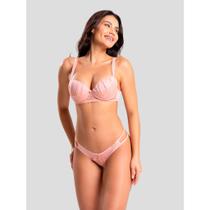 Conjunto Dafne IMI Lingerie Sutiã com Bojo e Calcinha Fio Duplo em Microfibra e Renda Conjunto Dafne IMI Lingerie Sutiã com Bojo e Calcinha Fio Duplo em Microfibra e Renda