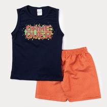 Conjunto Dahti Kids Gamer Over-Masculino-Azul Navy-2 Pçs Conjunto Dahti Kids Gamer Over-Masculino-Azul Navy-2 Pçs