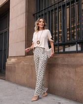 Conjunto Danielle - Conjunto com blusa em visco lycra 290g