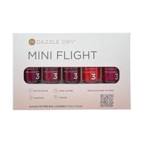 Conjunto Dazzle Dry Mini Flight Best of Reds - 5 Vernizes para Unhas