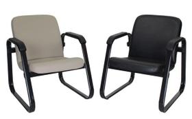 Conjunto de 02 Sofás para sala de espera Linha Ramsés Bege