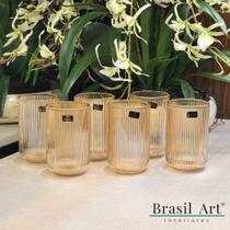 Conjunto de 06 Copos Cameratta Âmbar 425ml