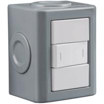 Conjunto De 1 Interruptor Paralelo Tramontina Lizflex Branco 10 A 250 V Acabamento Brilho Conjunto De 1 Interruptor Paralelo Tramontina Lizflex Branco 10 A 250 V Acabamento Brilho