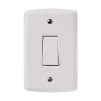 Conjunto de 1 Interruptor Simples 10a Branco-tramontina