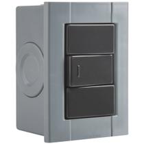 Conjunto De 1 Interruptor Simples Tramontina Liz Branco 10 A 250 V Com Acabamento Brilhante Conjunto De 1 Interruptor Simples Tramontina Liz Branco 10 A 250 V Com Acabamento Brilhante