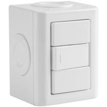 Conjunto De 1 Interruptor Simples Tramontina Lizflex Branco 10 A 250 V Com Acabamento Brilhante Conjunto De 1 Interruptor Simples Tramontina Lizflex Branco 10 A 250 V Com Acabamento Brilhante