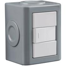Conjunto De 1 Interruptor Simples Tramontina Lizflex Branco 10 A 250 V Com Acabamento Brilhante Conjunto De 1 Interruptor Simples Tramontina Lizflex Branco 10 A 250 V Com Acabamento Brilhante