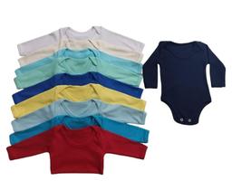 Conjunto de 10 bodys manga longa Conjunto de 10 bodys manga longa