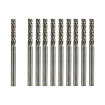 Conjunto De 10 Brocas De Carboneto Com Haste De 3mm, Corte Duplo, Para Retífica, Metal, Madeira E