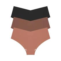 Conjunto de 10 Calcinhas Femininas Sem Costura - Cintura V e Cintura Baixa - Ultrafinas e Respiráveis