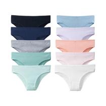 Conjunto de 10 Calcinhas Listradas de Algodão - Confortáveis e Respiráveis Conjunto de 10 Calcinhas Listradas de Algodão - Confortáveis e Respiráveis