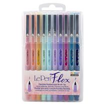 Conjunto de 10 Canetas Marvy Uchida Le Flex - Cores Pastel