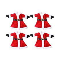 Conjunto De 10 Capas Para Garrafa De Vinho Vermelhas De Natal, Sacolas De Presente, Decoração Para