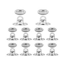 Conjunto De 10 Conjuntos De Fixadores Marítimos: Olhal Oval De Cobre Com Trava Rotativa E Torniquete