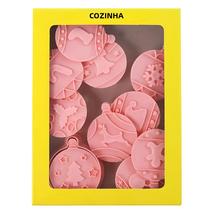 Conjunto De 10 Cortadores De Biscoito De Natal Ferramenta Criativa Para Cortar Biscoitos De