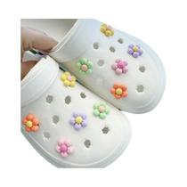 Conjunto De 10 Decorações De Sapatos Em Forma De Flor Tridimensionais DIY Para Mulheres Para Crocs