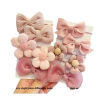 Conjunto De 10 Elásticos De Cabelo Estéticos Para Meninas, Faixas Elásticas Infantis, Lacos De