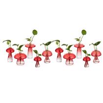 Conjunto de 10 estações de propagação de plantas Glasseam Mushroom Conjunto de 10 estações de propagação de plantas Glasseam Mushroom