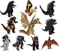 Conjunto de 10 Figuras de Ação de Godzilla - Móveis 2019