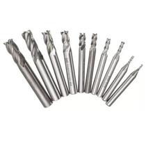 Conjunto De 10 Fresas De Ponta Quadrada De Aço Rápido De Alt