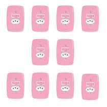 Conjunto de 10 Interruptores de 1 Tecla Simples e Tomada 2p+t 20a , com Placa 4x2