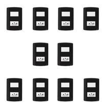 Conjunto de 10 Interruptores de 1 Tecla Simples e Tomada 2p+t 20a , Modular, com Placa 4x2 e Suporte Conjunto de 10 Interruptores de 1 Tecla Simples e Tomada 2p+t 20a , Modular, com Placa 4x2 e Suporte