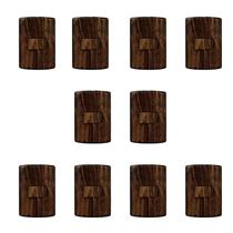 Conjunto de 10 Interruptores de 1 Tecla Simples, Modular, com Placa 4x2 e Suporte