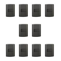 Conjunto de 10 Interruptores de 1 Tecla Simples, Modular, com Placa 4x2 e Suporte Conjunto de 10 Interruptores de 1 Tecla Simples, Modular, com Placa 4x2 e Suporte