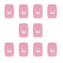 Conjunto de 10 Interruptores de 2 Teclas Simples e Tomada 2p+t 20a , com Placa 4x2