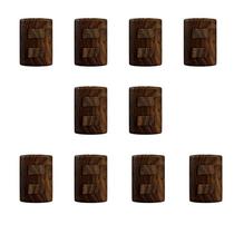 Conjunto de 10 Interruptores de 2 Teclas Simples, Modular, com Placa 4x2 e Suporte