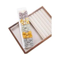 Conjunto De 10 Laços De Cabelo Mini Para Meninas, Clips De Cabelo Em Estampa Xadrez, Acessórios De