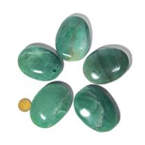 Conjunto de 10 Massageadores de Sabonete de Quartzo Verde Natural - 6 a 8 cm - Terapêutico