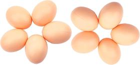 Conjunto de 10 ovos fictícios de plástico Nest Eggs Ovos de galinha falsos