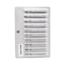 Conjunto De 10 Peças De Brocas De Unha Em Diamante, Cortadores De Manicure Espiral De Grão Fino E