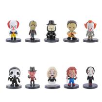 Conjunto de 10 peças de Halloween Action Figures Greitenty Horror Movie