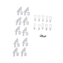Conjunto De 10 Peças De Nylon Médio Com Trava Para Servos De Aeronaves RC De Asa Fixa, 21mm, Para Conjunto De 10 Peças De Nylon Médio Com Trava Para Servos De Aeronaves RC De Asa Fixa, 21mm, Para
