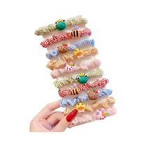 Conjunto De 10 Peças Para Meninas: Acessórios De Cabelo Com Elásticos De Animais Fofos