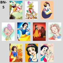 Conjunto De 10 Placas Branca De Neve E Os Sete Anões 13x20