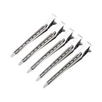 Conjunto De 10 Presilhas De Cabelo Longas Em Aço Inoxidável Tipo Bico De Pato Para Barbeiro E