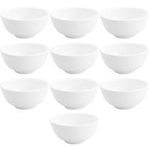 Conjunto de 10 Tigelas de Porcelana Pequenas Lyor 200ml Cumbucas para Restaurantes Conjunto de 10 Tigelas de Porcelana Pequenas Lyor 200ml Cumbucas para Restaurantes