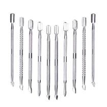 Conjunto de 10 unidades com removedor e cortador de cutículas CREATIEE