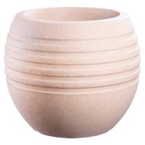 Conjunto de 10 Vasos Decorativo para Plantas Canela 34 Bege