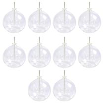 Conjunto De 10 Velas Lamparina 100ml Redonda Bolinha Resistente De Vidro