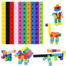 Conjunto de 100 brinquedos educativos Math Linking Cubes SpriteGru